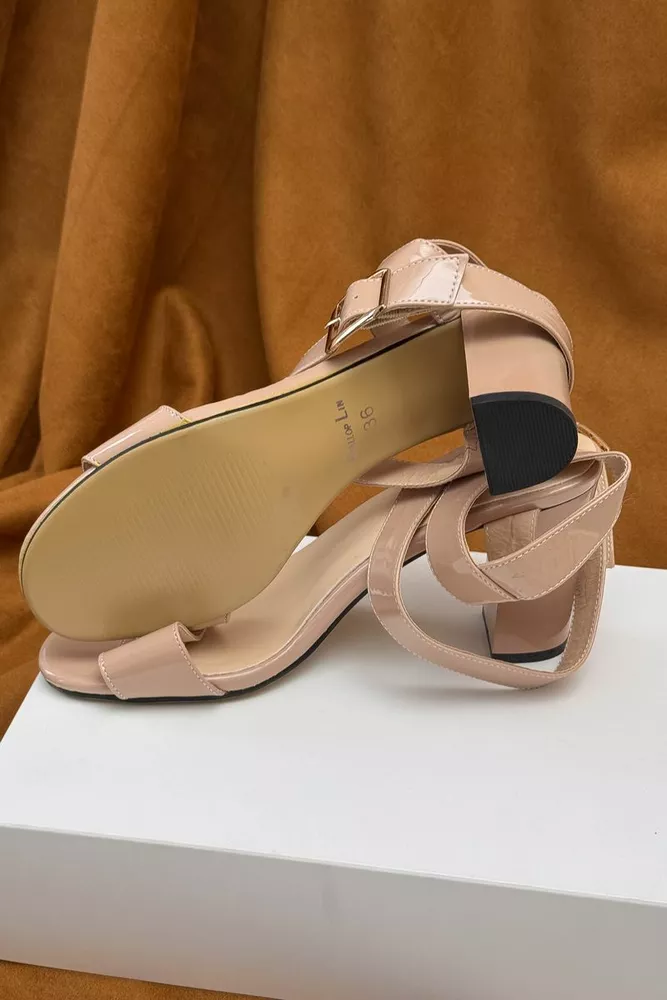 Купить Босоножки женские, цвет бежевый, 243RGL286 - Фото №6