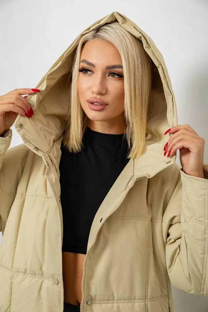 Купить Куртка женская зимняя  -уценка, цвет бежевый, 244R8832-U-1 оптом - Фото №7