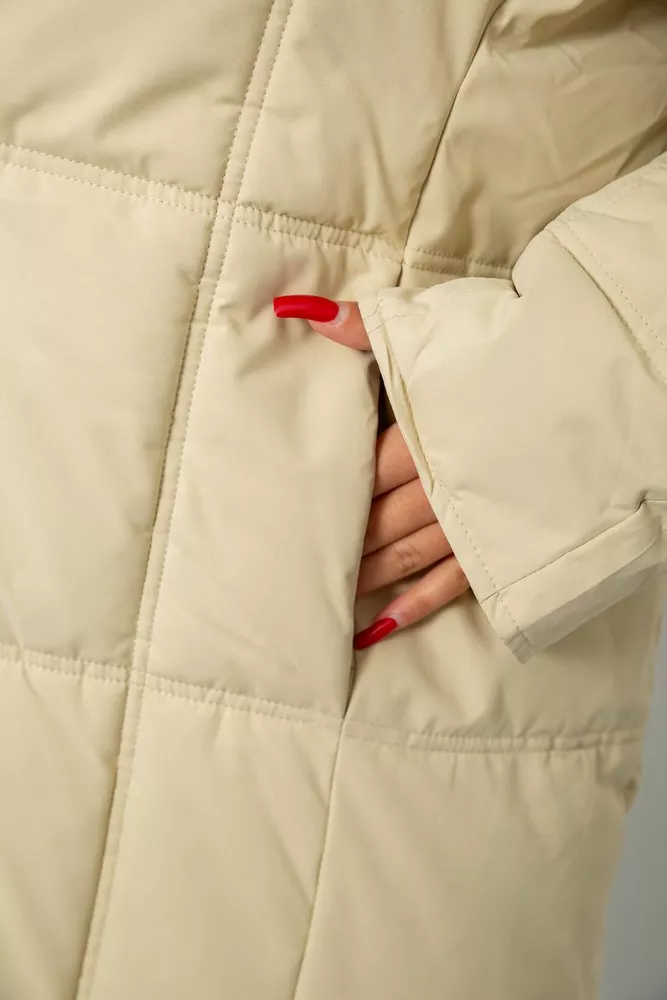 Купить Куртка женская зимняя  -уценка, цвет бежевый, 244R8832-U-1 оптом - Фото №9