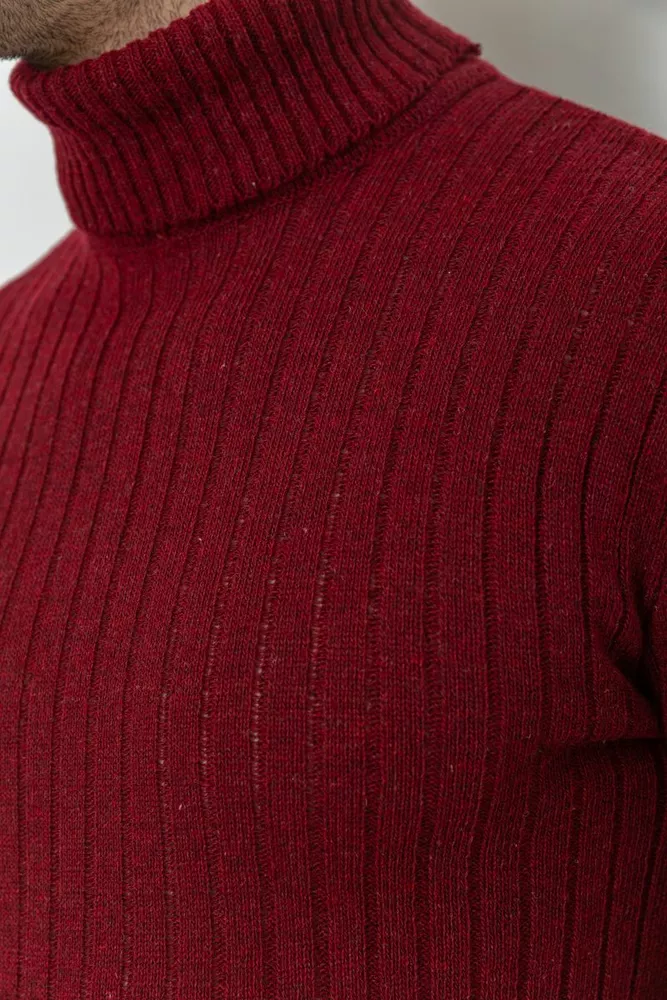 Купити Гольф чоловічий  -уцінка, колір бордовий, 238R57115-U-3 - Фото №5