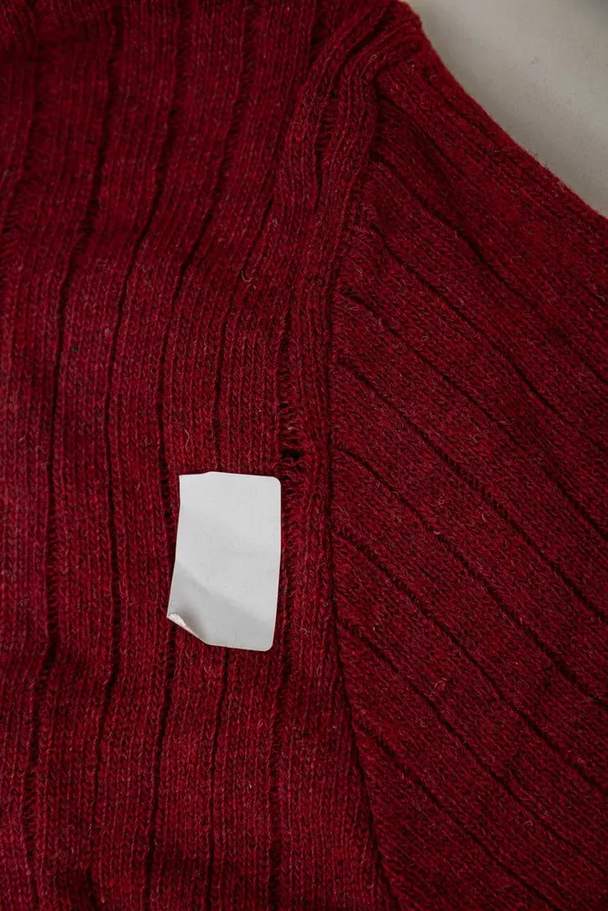 Купити Гольф чоловічий  -уцінка, колір бордовий, 238R57115-U-3 - Фото №6