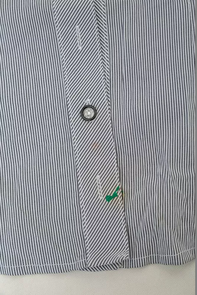 Купить Рубашка классическая в полоску  -уценка, цвет серый, 230R643-1-U-21 оптом - Фото №6