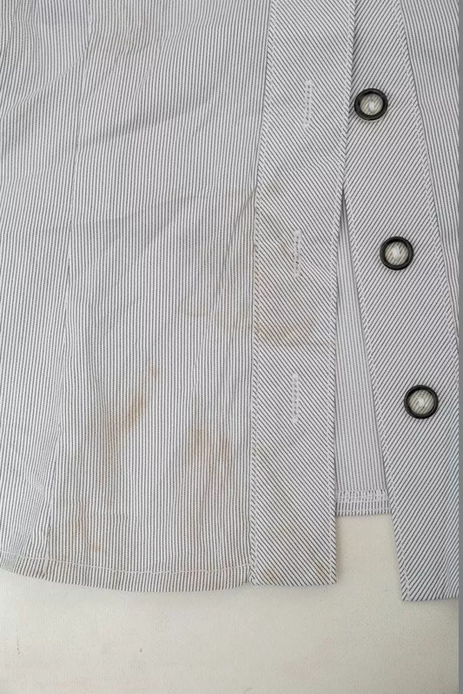 Купити Сорочка класична в смужку  -уцінка, колір сірий, 230R643-U-118 - Фото №6