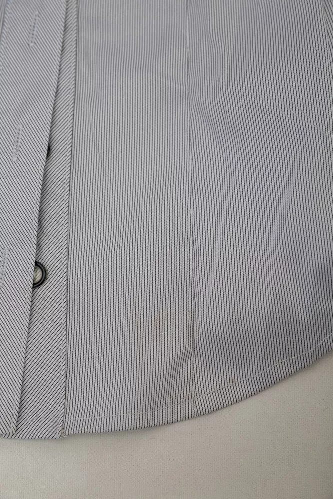 Купити Сорочка класична в смужку  -уцінка, колір сірий, 230R643-U-122 - Фото №6