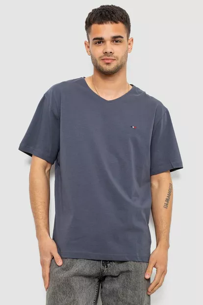 Футболка чоловіча однотонна, колір сірий, 244R6312