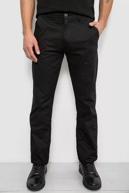 Брюки мужские классические, цвет черный, 243RY353