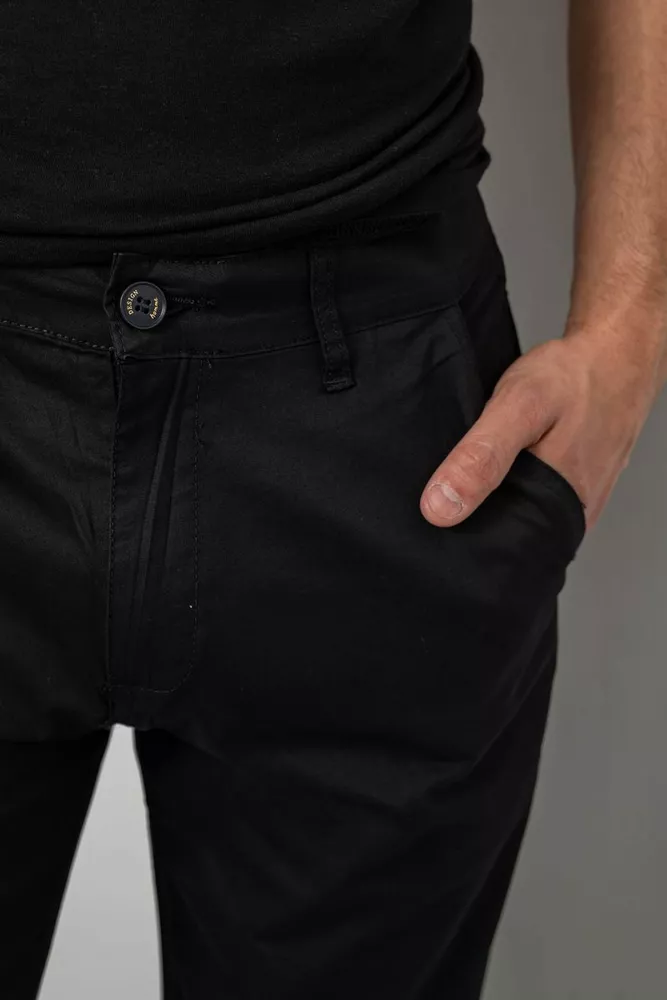 Купити Штани чоловічі класичні, колір чорний, 243RY353 - Фото №6