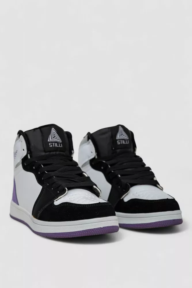 Купити Кросівки жіночі зимові на хутрі  -уцінка, колір біло-бузковий, 248RH1030-U-2 - Фото №3