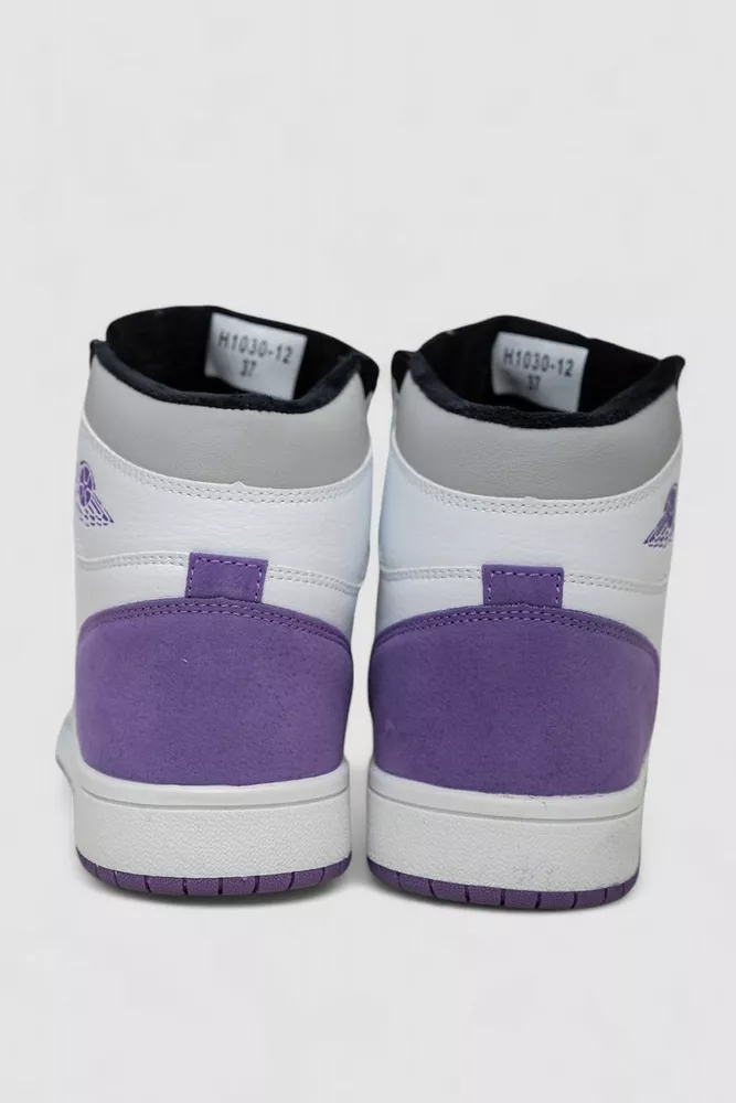 Купити Кросівки жіночі зимові на хутрі  -уцінка, колір біло-бузковий, 248RH1030-U-2 - Фото №4