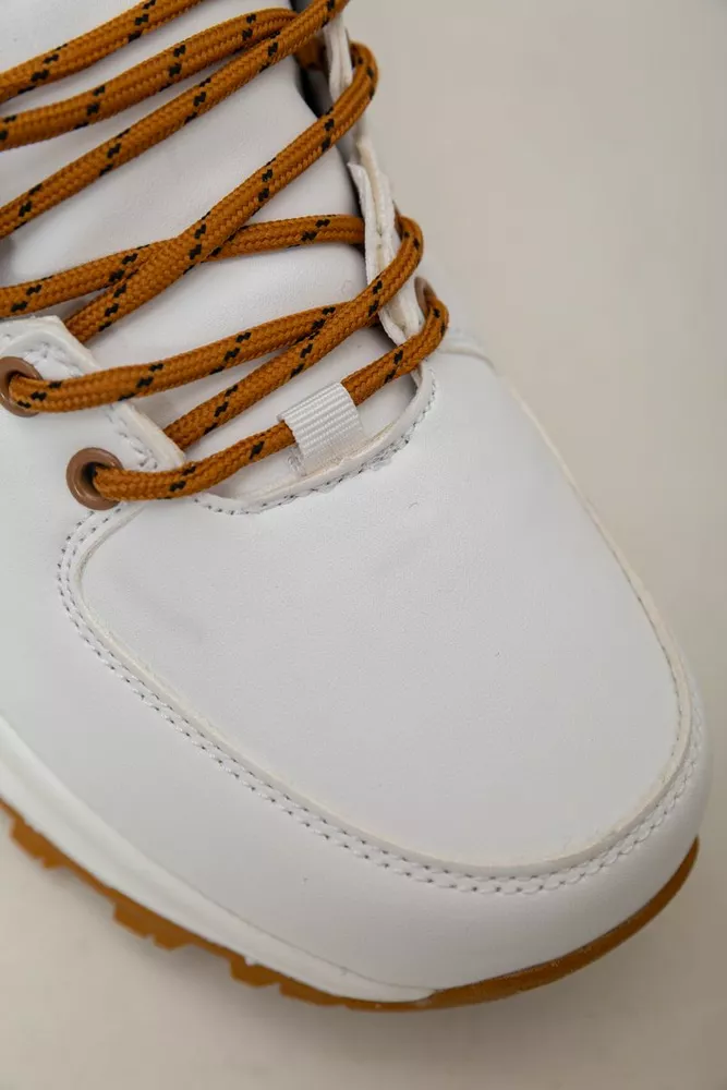 Купити Кросівки чоловічі зимові на хутрі  -уцінка, колір біло-жовтий, 248RH770-U-112 - Фото №7