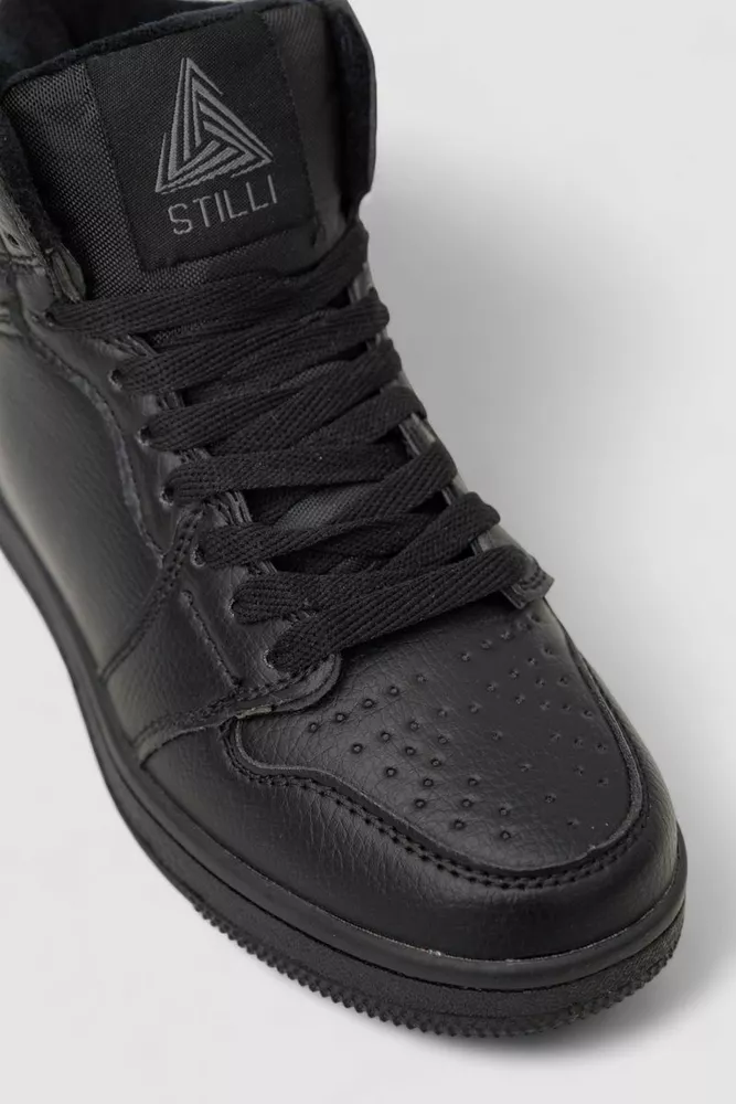 Купить Кроссовки женские зимние на меху  -уценка, цвет черный, 248RH1030-1-U - Фото №2