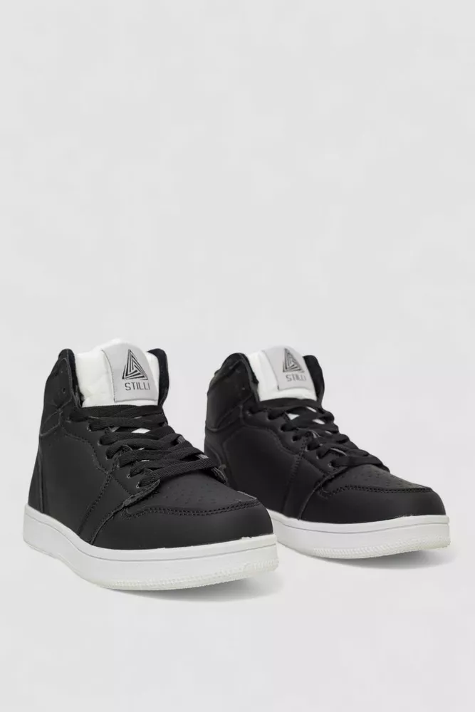 Купити Кросівки жіночі зимові на хутрі  -уцінка, колір чорно-білий, 248RH1030-U-1 - Фото №3