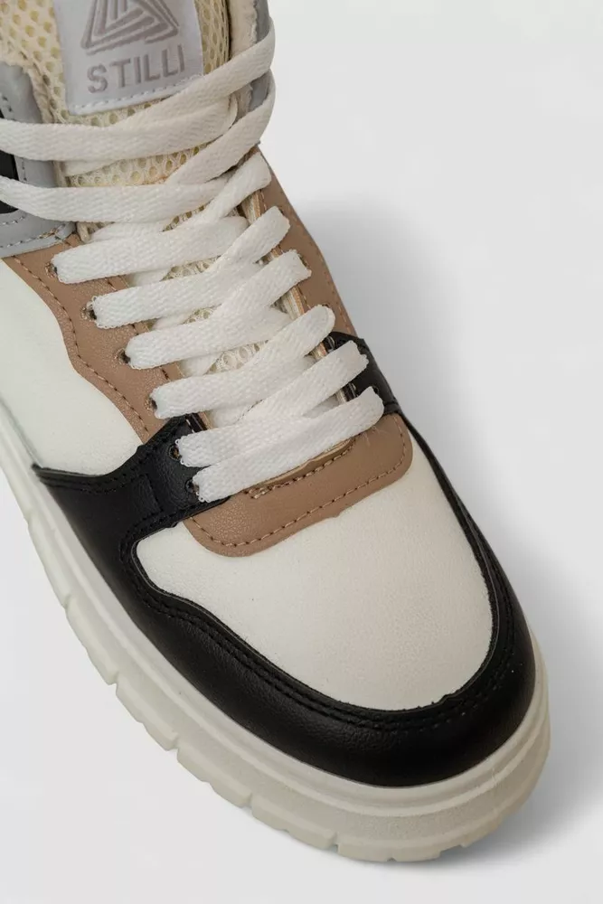 Купити Кросівки жіночі зимові на хутрі, колір чорно-сірий, 248RMB09 - Фото №2