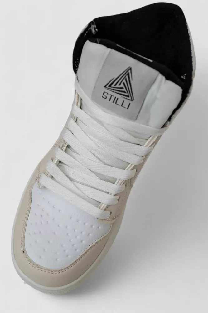 Купить Кроссовки женские зимние на меху  -уценка, цвет бело-бежевый, 248RH1030-U-3 - Фото №2