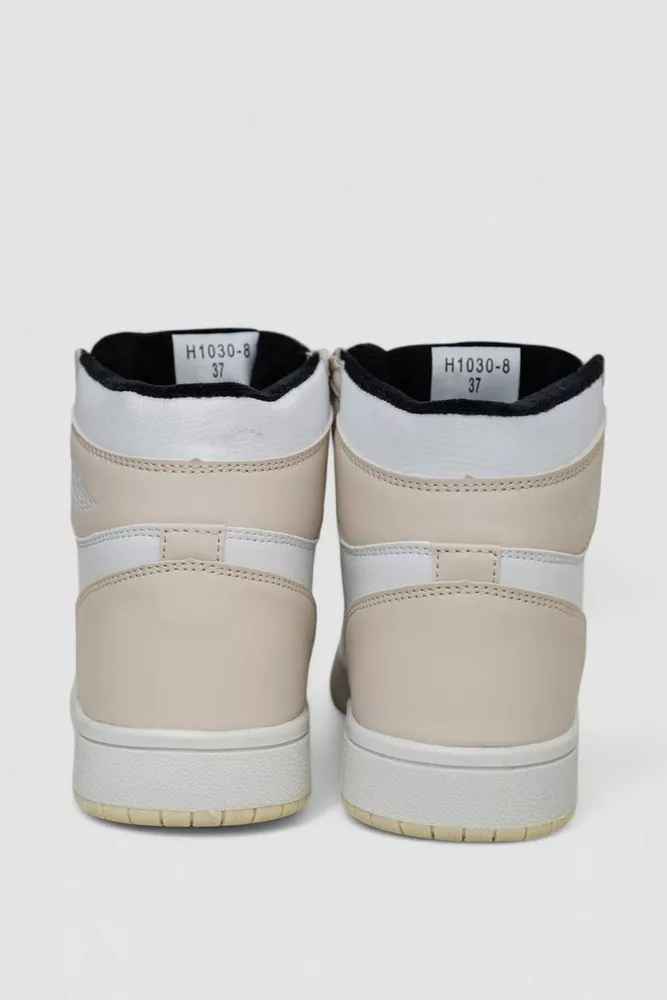 Купить Кроссовки женские зимние на меху  -уценка, цвет бело-бежевый, 248RH1030-U-3 - Фото №4