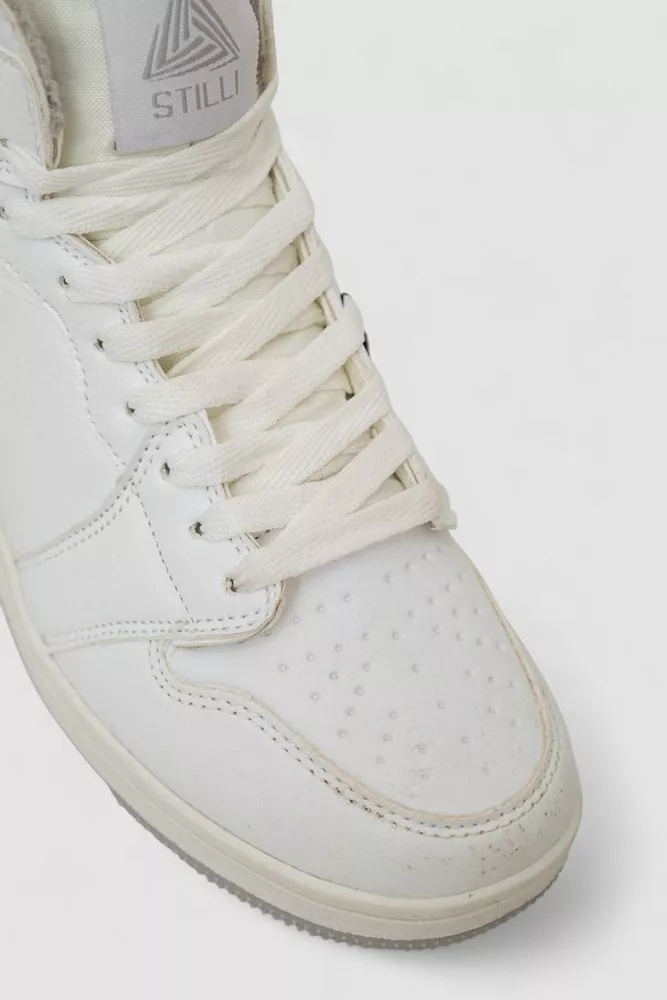 Купити Кросівки чоловічі зимові на хутрі  -уцінка, колір біло-сірий, 248RH1010-12-U-1 - Фото №2