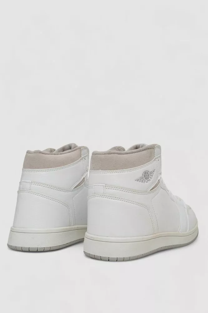 Купити Кросівки чоловічі зимові на хутрі  -уцінка, колір біло-сірий, 248RH1010-12-U-1 - Фото №4