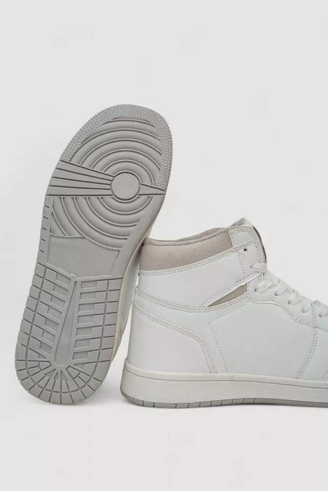 Купити Кросівки чоловічі зимові на хутрі  -уцінка, колір біло-сірий, 248RH1010-12-U-1 - Фото №5