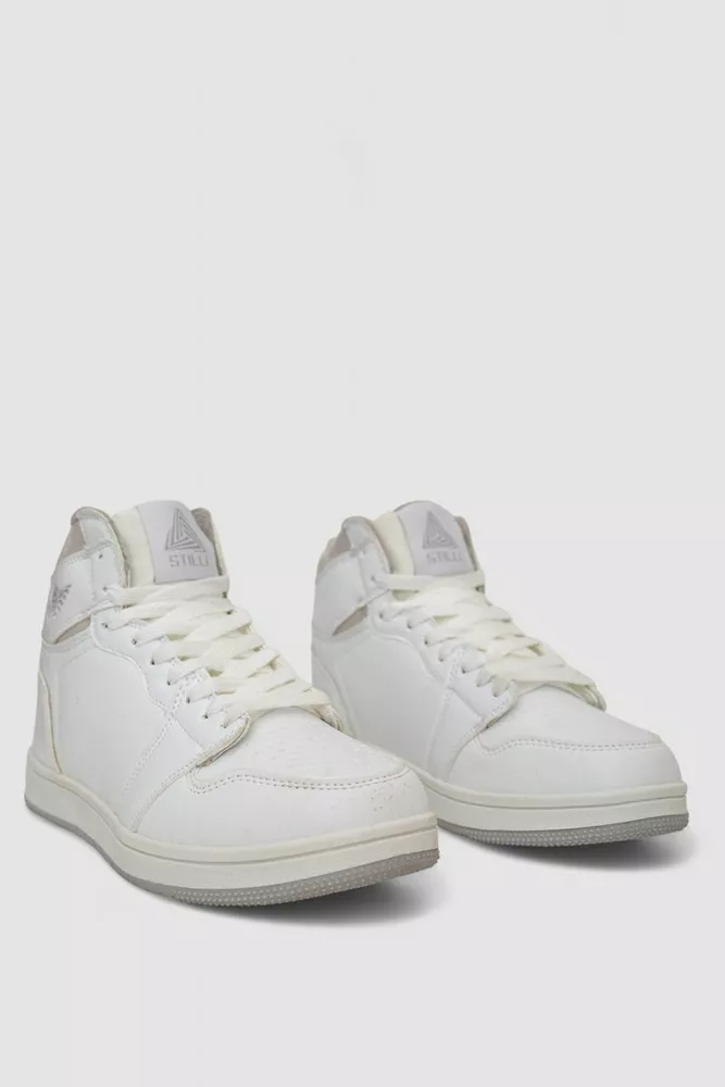 Купити Кросівки чоловічі зимові на хутрі  -уцінка, колір біло-сірий, 248RH1010-12-U-2 - Фото №3