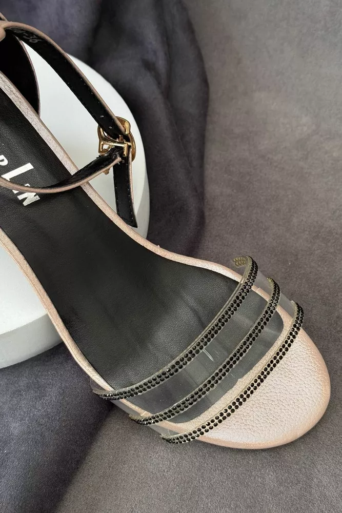 Купить Босоножки женские, цвет пудровый, 243RE286 - Фото №4