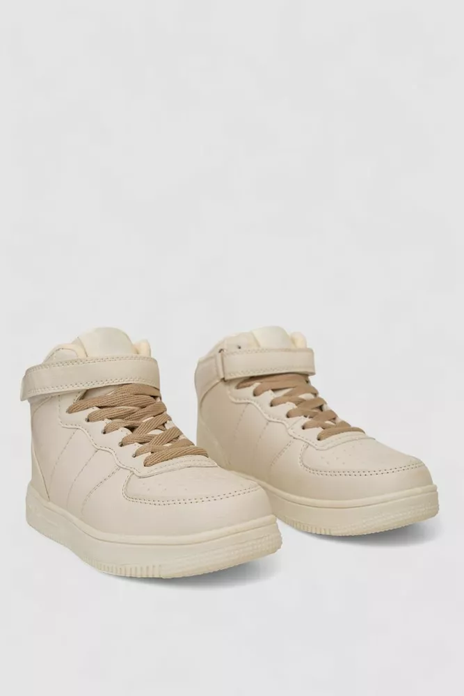 Купить Кроссовки женские зимние на меху  -уценка, цвет бежевый, 248RH1040-5-U оптом - Фото №3