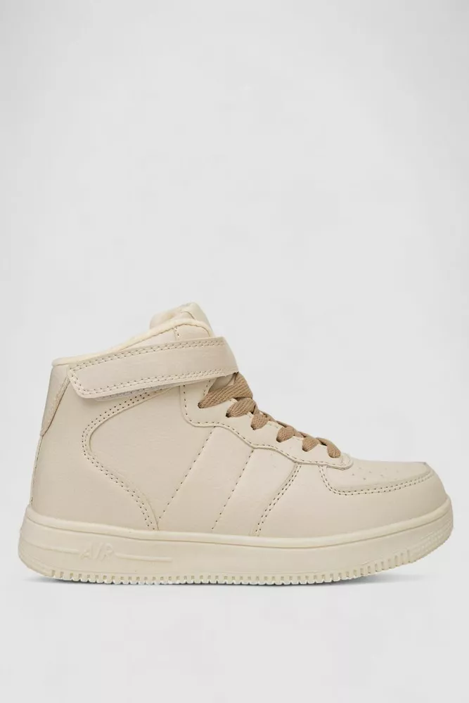 Купить Кроссовки женские зимние на меху  -уценка, цвет бежевый, 248RH1040-5-U оптом - Фото №1