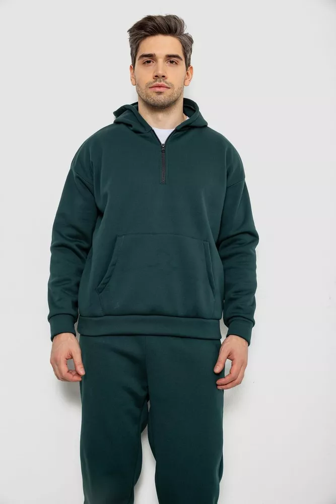 Купить Спортивный костюм мужской на флисе., цвет зеленый, 238R030 - Фото №2