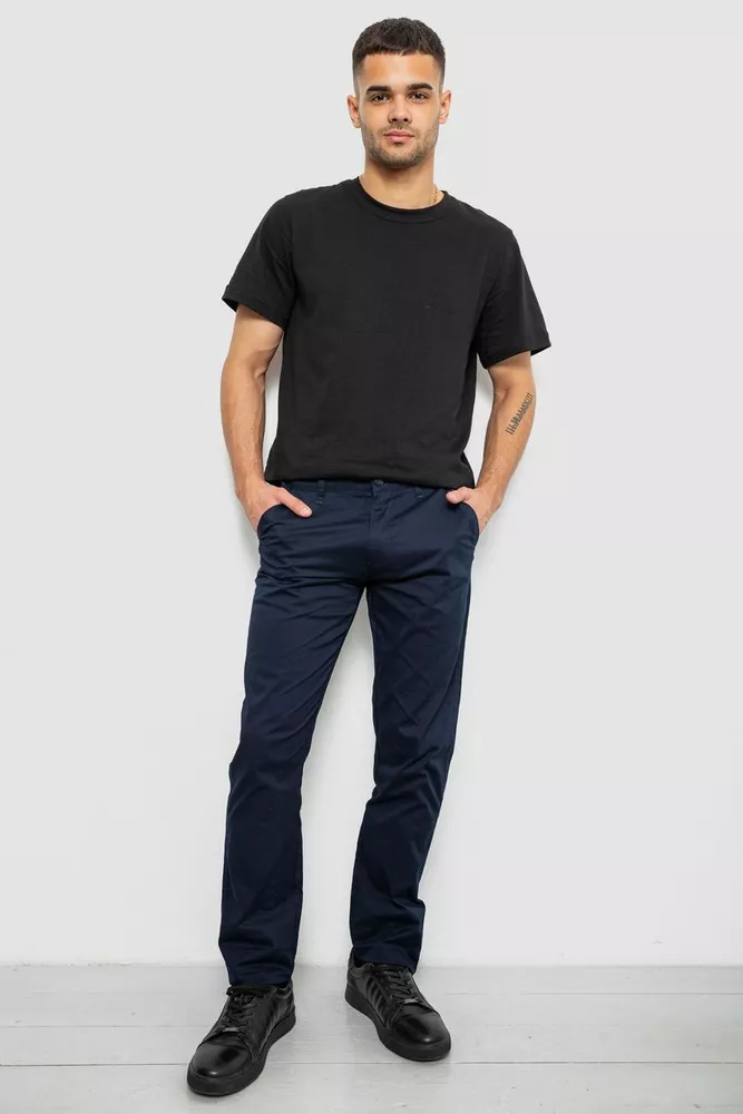 Купить Брюки мужские классические, цвет синий, 243RXK39-4-3 - Фото №2
