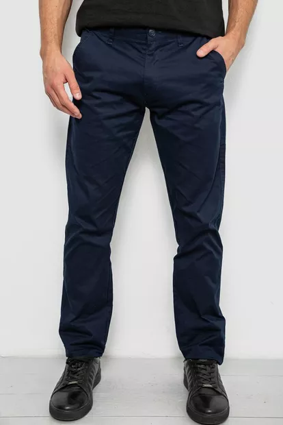 Брюки мужские классические, цвет синий, 243RXK39-4-3