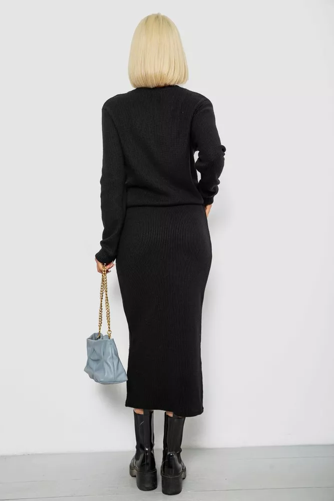 Купить Костюм женский повседневный, цвет черный, 257R130 оптом - Фото №4