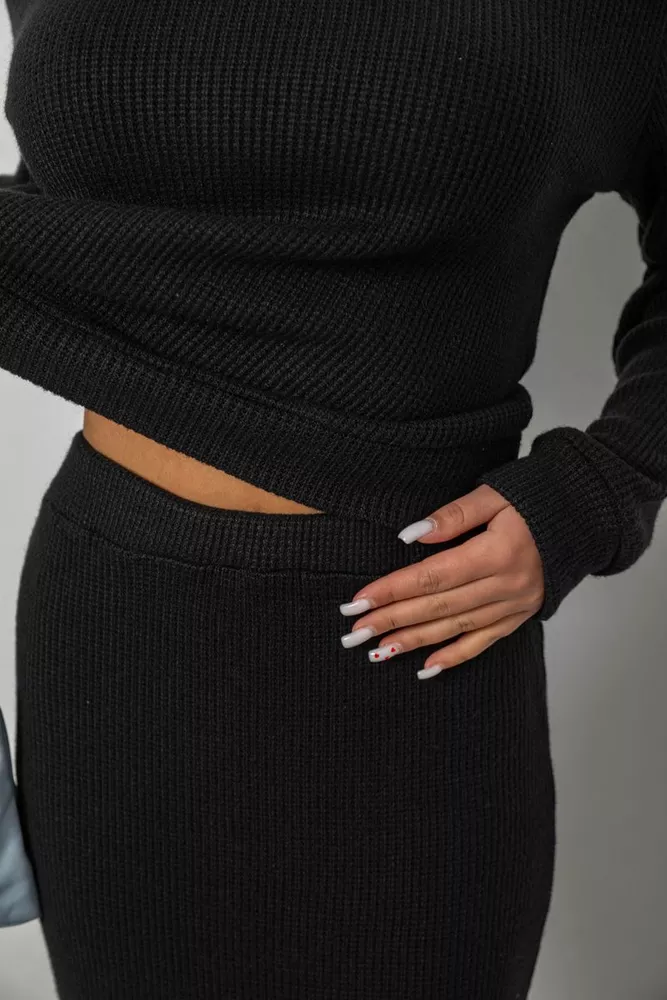 Купить Костюм женский повседневный, цвет черный, 257R130 оптом - Фото №5