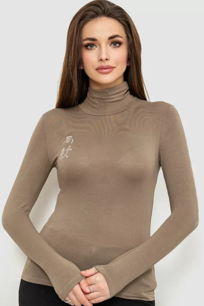 Купити Гольф жіночий, колір хакі, 186R656 - Фото №1