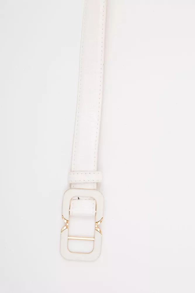 Купити Жіночий білий ремінь з еко-шкіри 196RL3010W11 - Фото №2