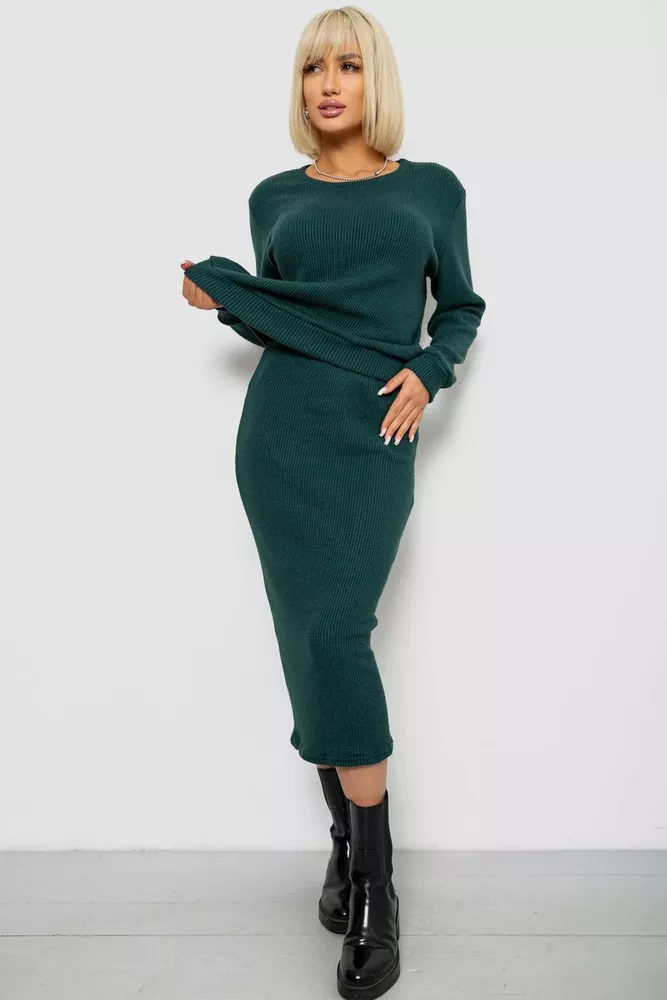 Купить Костюм женский повседневный, цвет зеленый, 257R130 оптом - Фото №1