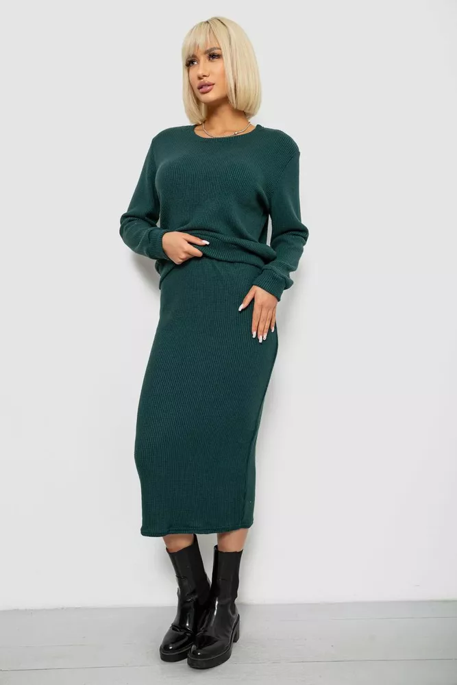 Купить Костюм женский повседневный, цвет зеленый, 257R130 оптом - Фото №3