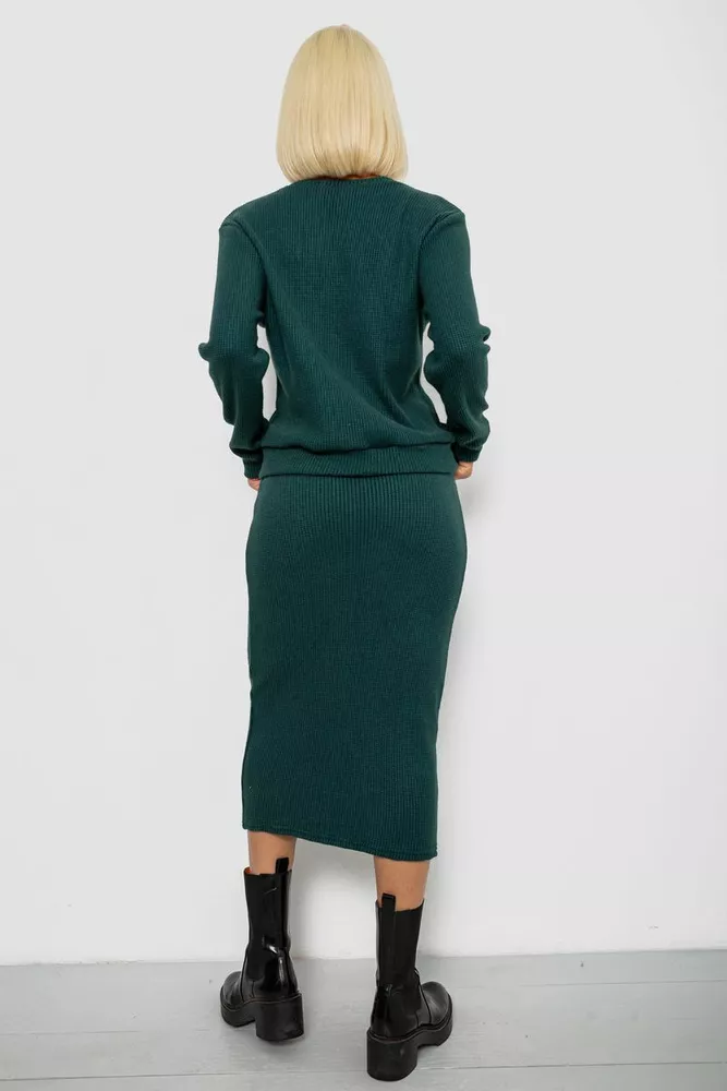 Купить Костюм женский повседневный, цвет зеленый, 257R130 оптом - Фото №4