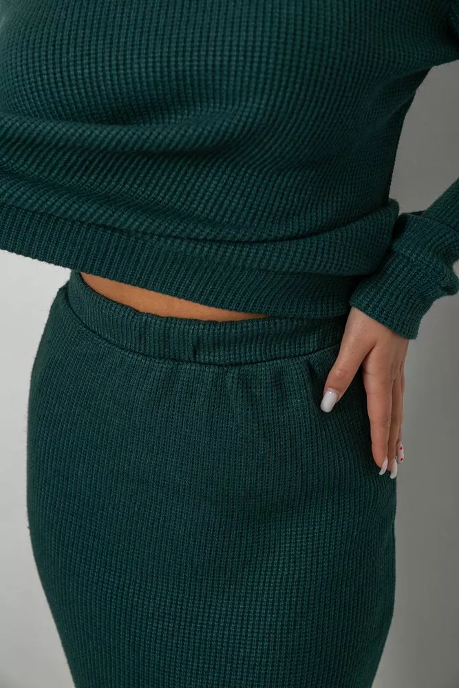 Купить Костюм женский повседневный, цвет зеленый, 257R130 оптом - Фото №5