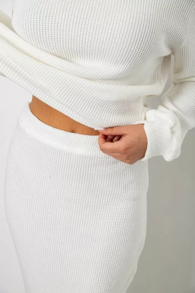 Купить Костюм женский повседневный, цвет молочный, 257R130 оптом - Фото №5