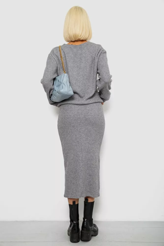 Купить Костюм женский повседневный, цвет серый, 257R130 оптом - Фото №4