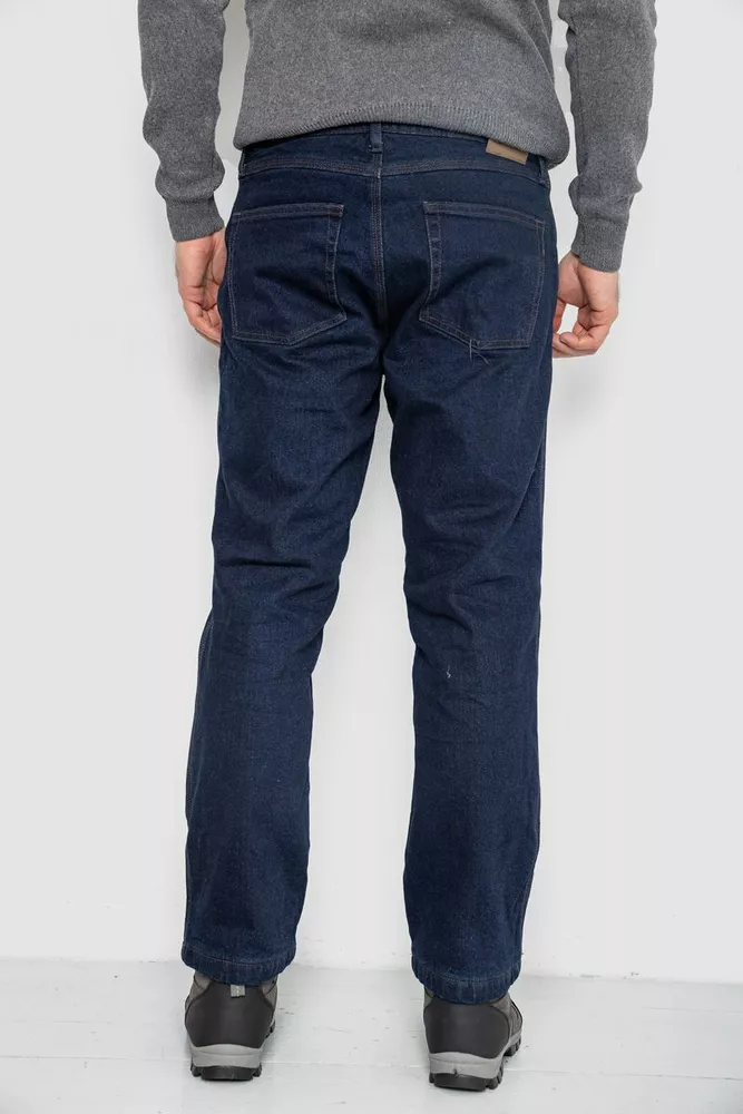 Купить Джинсы мужские утепленные, цвет синий, 129R9834-2 - Фото №4