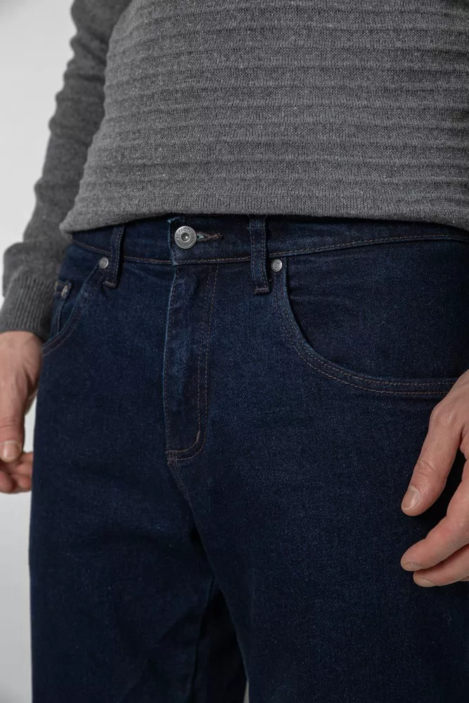 Купить Джинсы мужские утепленные, цвет синий, 129R9834-2 - Фото №5