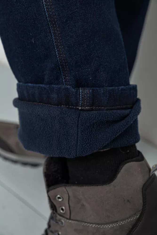 Купить Джинсы мужские утепленные, цвет синий, 129R9834-2 - Фото №6