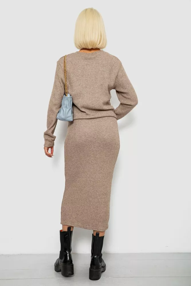 Купить Костюм женский повседневный, цвет мокко, 257R130 оптом - Фото №4