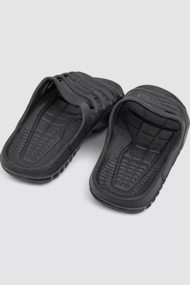 Купити Шльопанці унісекс  -уцінка, колір чорний, 243R212-U - Фото №4