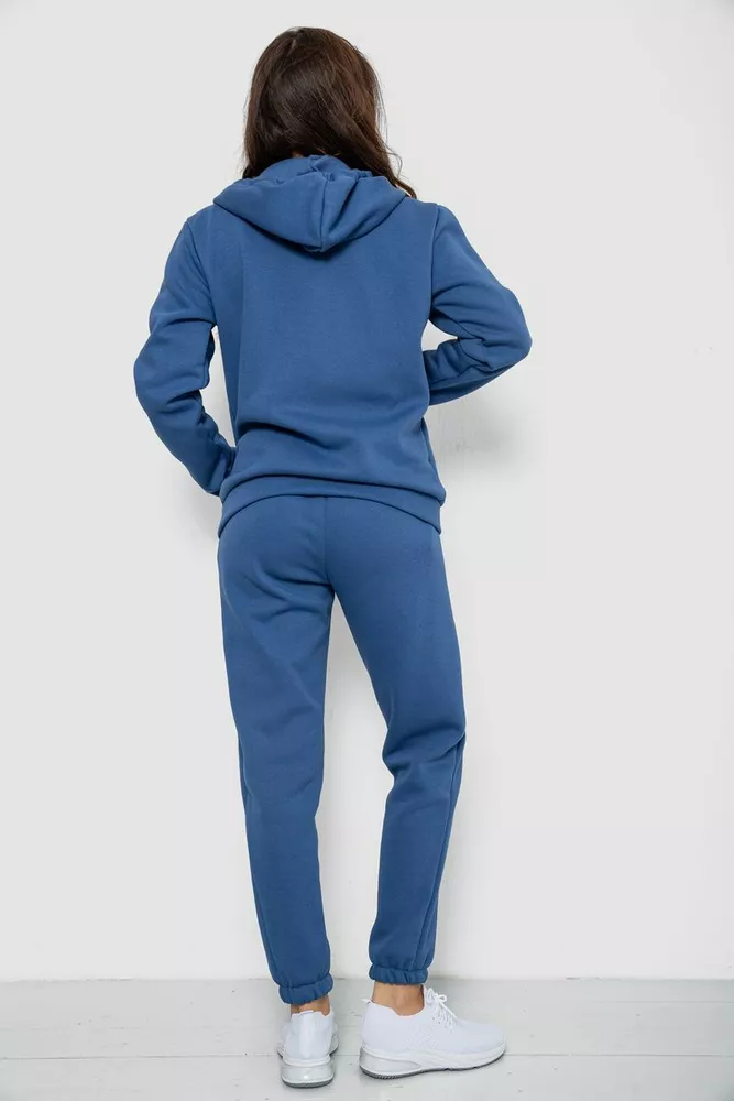 Купить Спортивный костюм женский на флисе, цвет джинс, 244R1555 - Фото №4