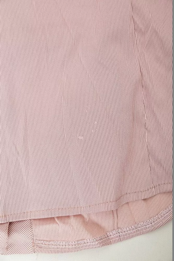 Купити Сорочка класична в смужку  -уцінка, колір темно-пудровий, 230R643-U-137 - Фото №6