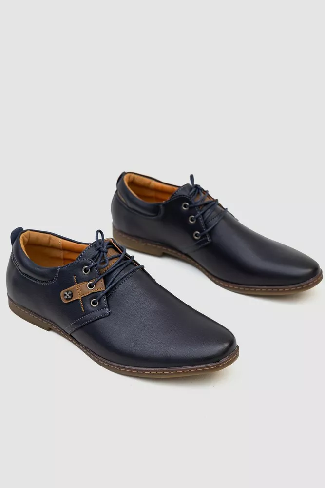 Купить Туфли мужские, цвет темно-синий, 243RA1218-1 - Фото №3