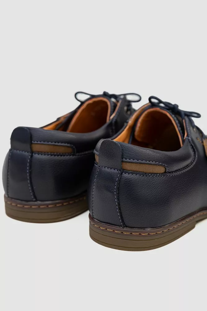 Купить Туфли мужские, цвет темно-синий, 243RA1218-1 - Фото №4