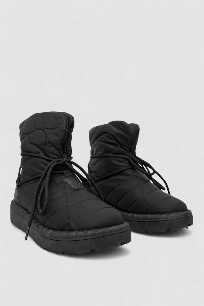 Купити Дутики жіночі зимові на хутрі  -уцінка, колір чорний, 248RFM100-U-2 - Фото №3