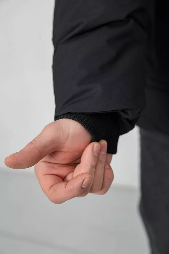 Купити Куртка чоловіча зимова подовжена  -уцінка, колір чорний, 241R2022-21-U - Фото №6